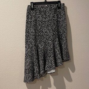 Leopard Print Asymmetrical Skirt